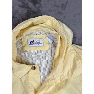 World Wide Sportsman Fishing Shirt Men’s Sz L Long‎ Sleeve Button Up Yellow